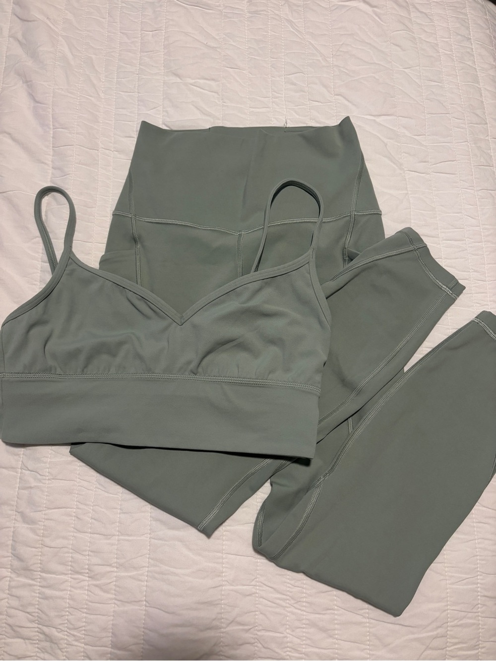 lululemon Sage Green Align Set